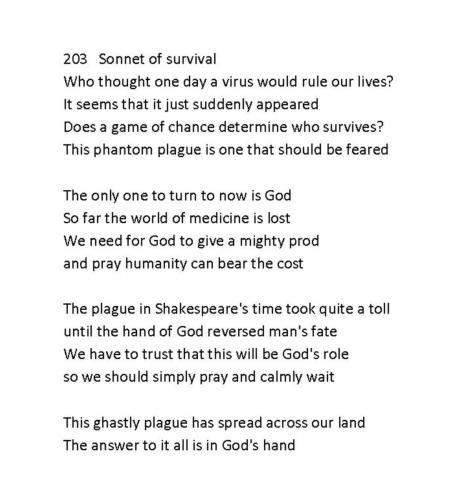 Sonnet of Survival
